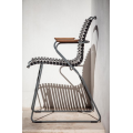 Крісло Click Dining Chair Bamboo Armrests Olive Green2